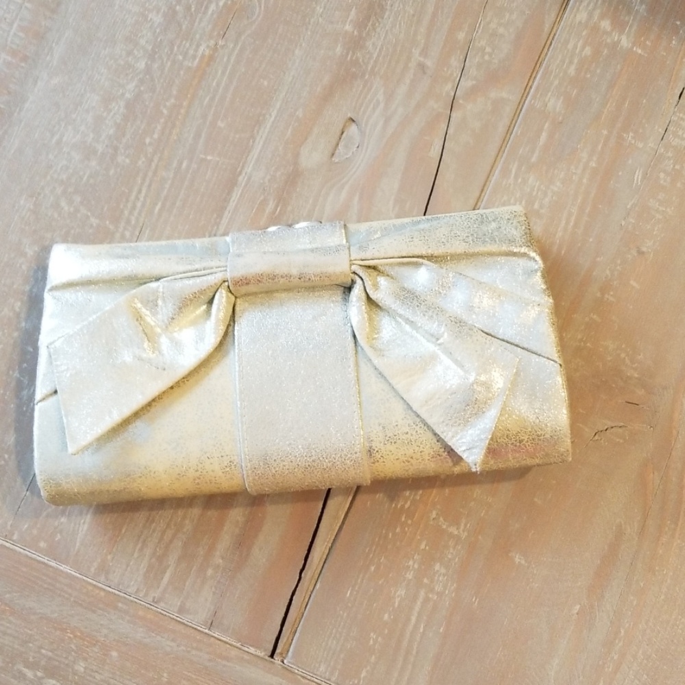 ALDO, GOLD TONE, CLUTCH